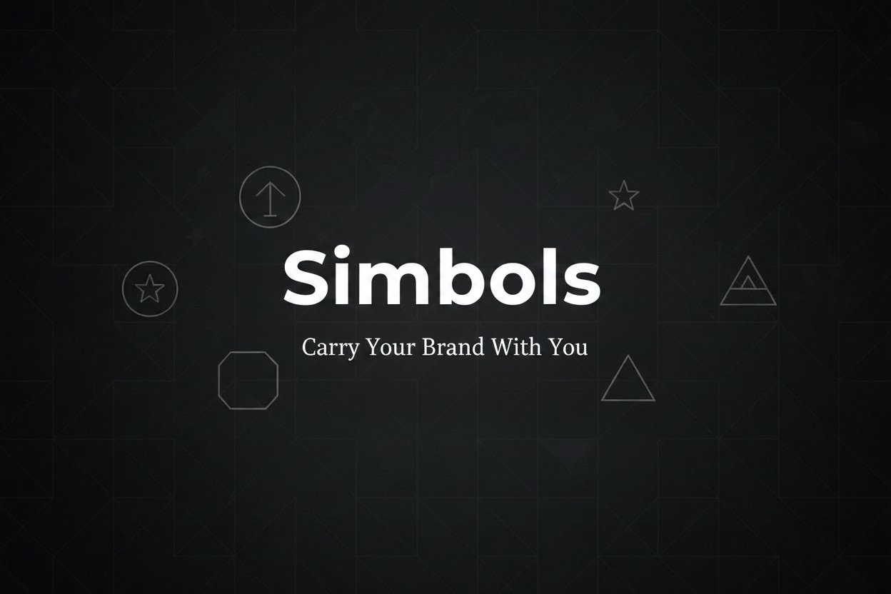 Banner Simbols com slogan