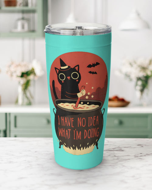 Black Cat Witch Cooking I Have No Idea What Im Doing Blood TShirt